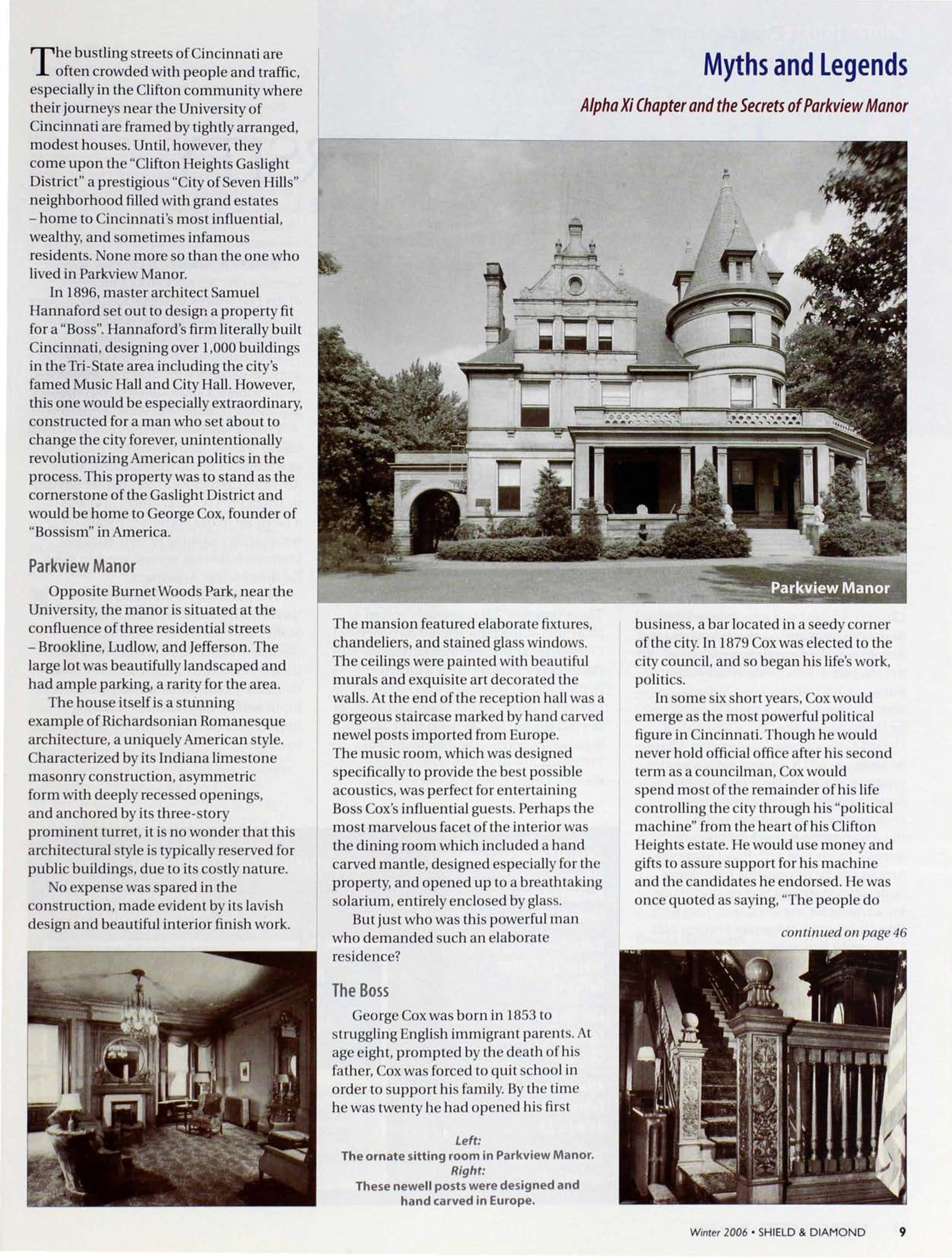 Myths And Legends, Winter 2006